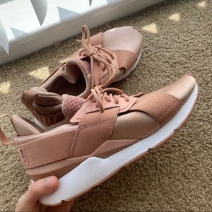 puma muse satin rose gold